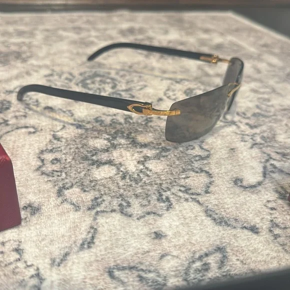 Brand new Cartier buffalo sunglasses.